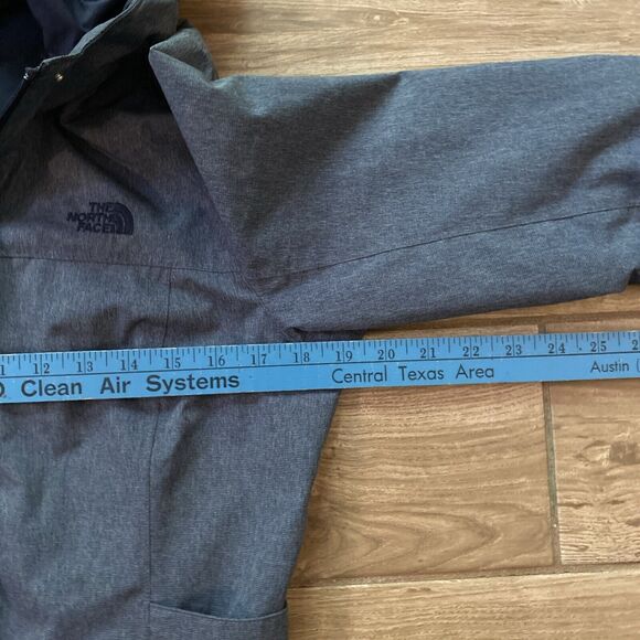 Womens The North Face Waterproof Dryvent Hooded Rain Gray Jacket Size Small - Picture 5 of 13